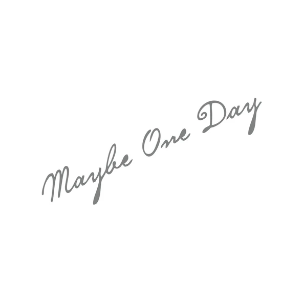 Maybe One Day Araba Sticker 17x17 Cm Gri ürün görseli 1