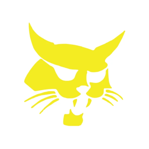 Samuray Kedi Araba Sticker 17x17 Cm Sarı ürün görseli 1