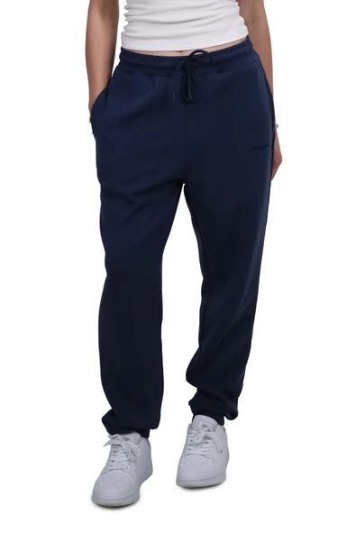 Kadın Modal Kumaş Cepli Lacivert Jogger Pantolon ürün görseli 1