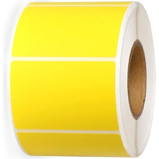Stilo Termal Barkod Etiketi 40X60 500Lü Sarı - 3 adet ürün görseli 1