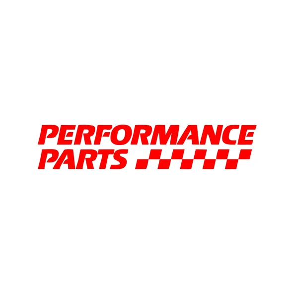 Performance Parts Araba Sticker 17x17 Cm Kırmızı ürün görseli 1