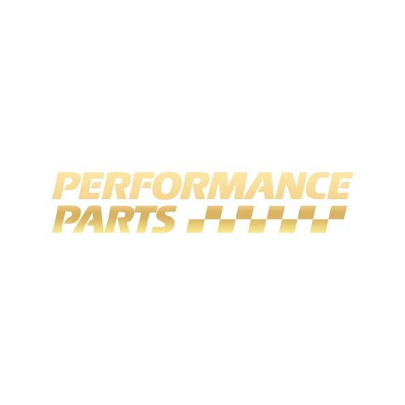 Performance Parts Araba Sticker 17x17 Cm Gold ürün görseli 1