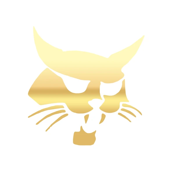 Samuray Kedi Araba Sticker 17x17 Cm Gold ürün görseli 1