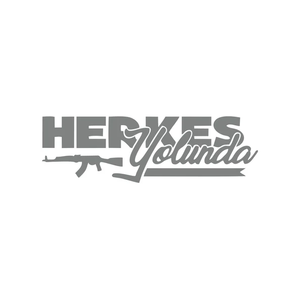 Herkes Yolunda AK-47 Araba Sticker 17x17 Cm Gri ürün görseli 1