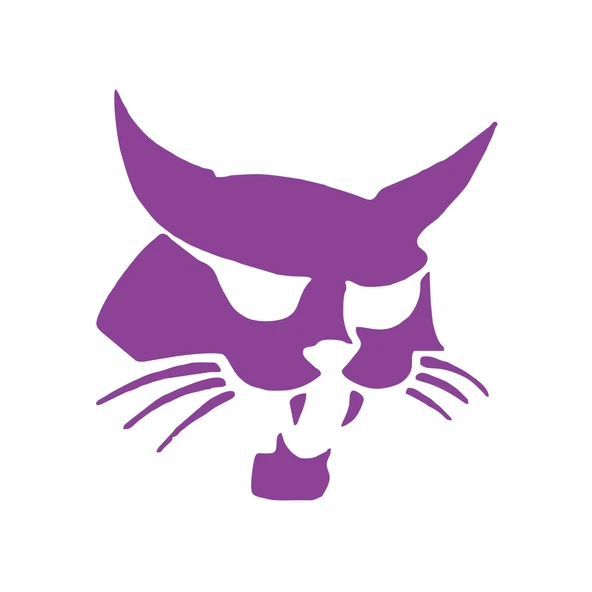 Samuray Kedi Araba Sticker 17x17 Cm Mor ürün görseli 1