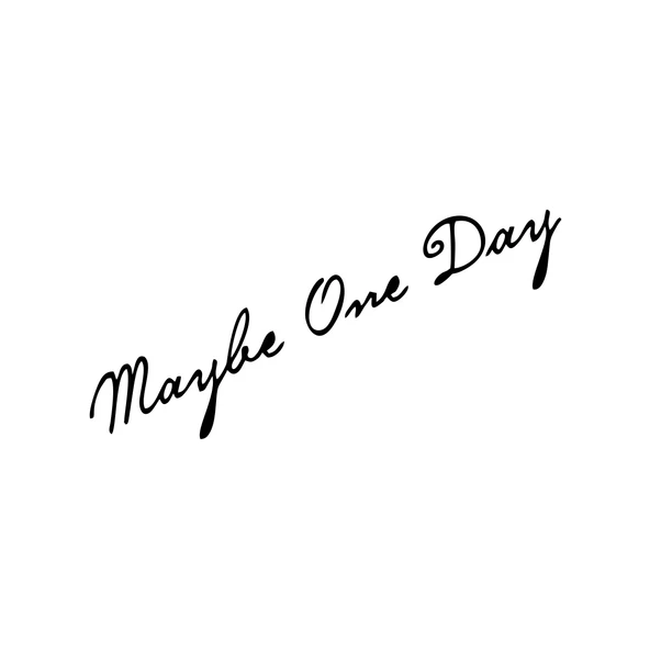 Maybe One Day Araba Sticker 17x17 Cm Siyah ürün görseli 1