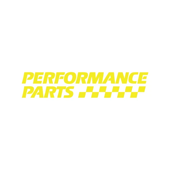 Performance Parts Araba Sticker 17x17 Cm Sarı ürün görseli 1