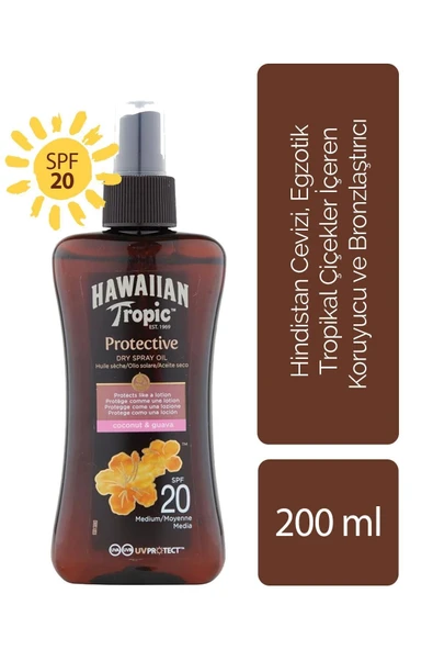 Hawaııan Tropıc Koruyucu Ve Bronzlaştırıcı Yağ Spf 20 ürün görseli 1