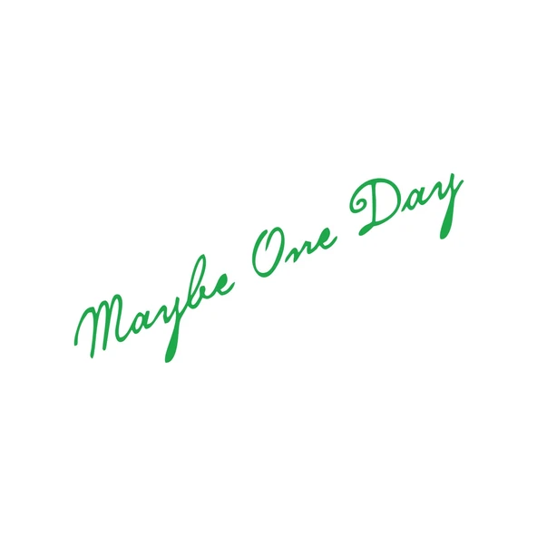 Maybe One Day Araba Sticker 17x17 Cm Yeşil ürün görseli 1