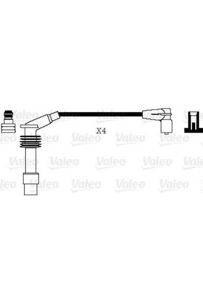 346074 Buji Kablosu Takım Astra F G -combo 1.4 1.6 Zafira A B Merıva 1.6 Vectra B Corsa B Uyumlu ürün görseli 1