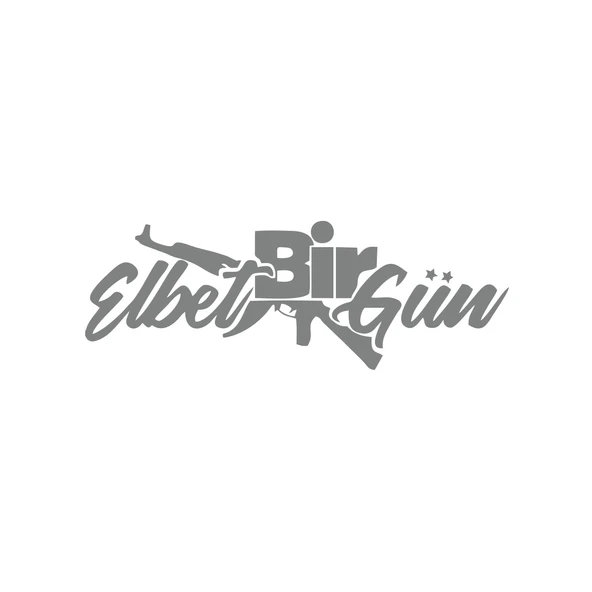 Elbet Bir Gün AK-47 Araba Sticker 17x17 Cm Gri ürün görseli 1