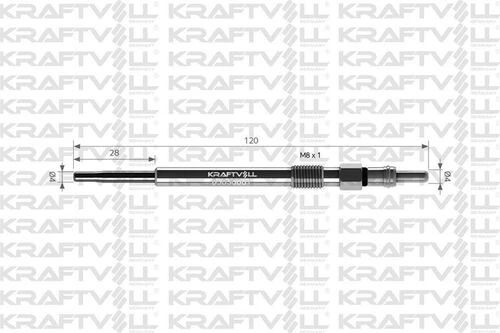 Kraftvoll 05030001 Kızdırma Bujisi 11v Doblo-albea 1.3 Mulıjet-corsa C-d-combo-astra 1.3 Cdtı 46779614 ürün görseli 1