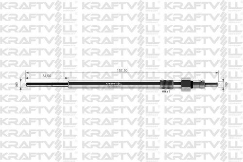 Kraftvoll 05030145 Kızdırma Bujisi 4.4 V Astra J-ınsignia 2.0cd- Giulietta Mito Spider 1.6-2.0 Jtdm-bravo- Doblo-ducato 198a3000 ürün görseli 1