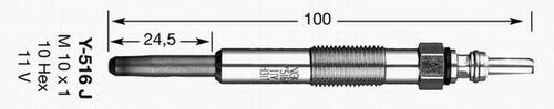 Ngk 6416 1436 Y-516j Kızdırma Bujisi 7700100635 ürün görseli 1