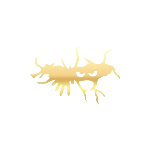 Silüet Araba Sticker  17x17 Cm Gold ürün görseli 1