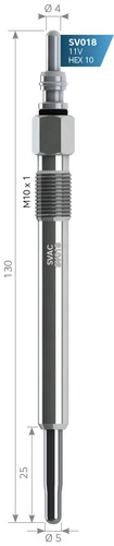 Svac Sv018 Isıtma Kızdırma Bujisi Bmc Megastar Jeep Lıberty Voyager Gx123 ürün görseli 1