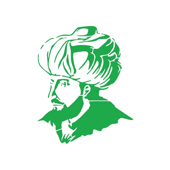 Fatih Sultan Mehmet Araba Sticker 17x17 Cm Yeşil ürün görseli 1