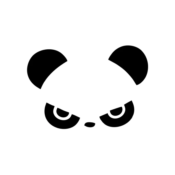 Kızgın Panda Araba Sticker 17x17 Cm Siyah ürün görseli 1