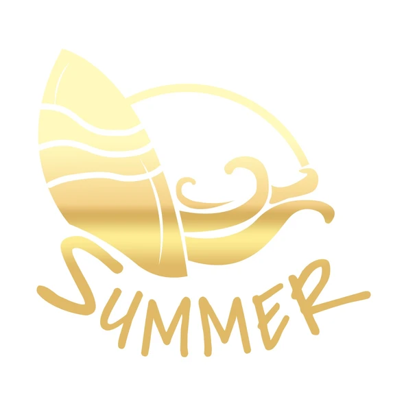 Summer Araba Sticker  17x17 Cm Gold ürün görseli 1