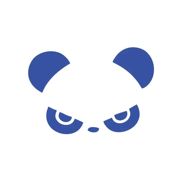 Kızgın Panda Araba Sticker 17x17 Cm Mavi ürün görseli 1