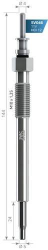 Svac Sv046 Isıtma Kızdırma Bujisi Astra Combo Corsa 1.7 CDTI Gx145 ürün görseli 1