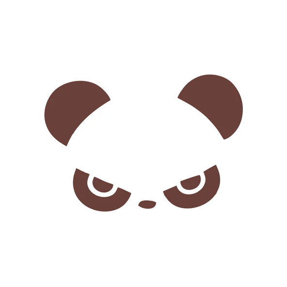 Kızgın Panda Araba Sticker 17x17 Cm Kahverengi ürün görseli 1