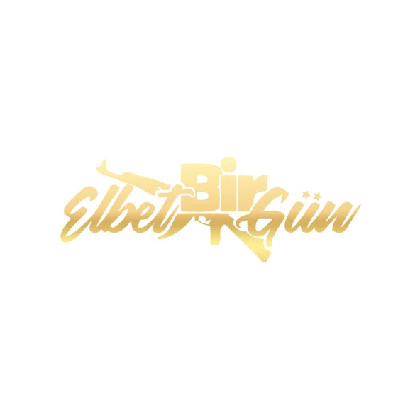 Elbet Bir Gün AK-47 Araba Sticker 17x17 Cm Gold ürün görseli 1