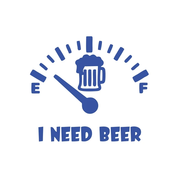 I Need Beer Araba Sticker  17x17 Cm Mavi ürün görseli 1