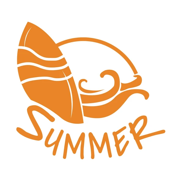 Summer Araba Sticker  17x17 Cm Turuncu ürün görseli 1