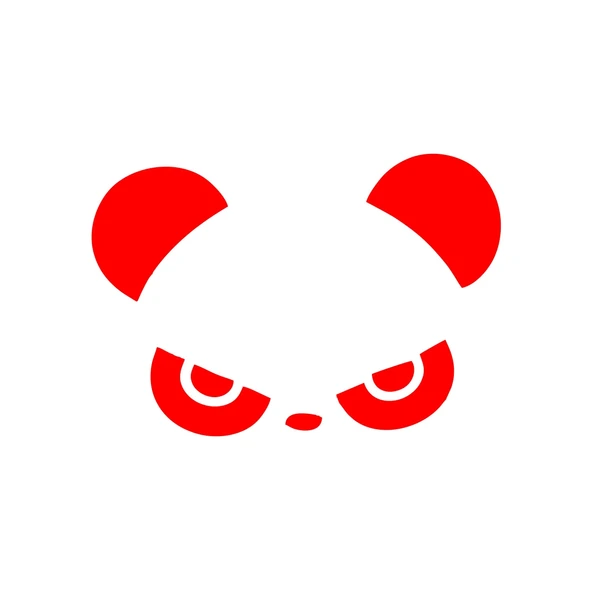 Kızgın Panda Araba Sticker 17x17 Cm Kırmızı ürün görseli 1