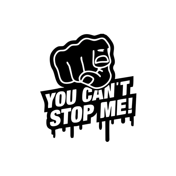 You Cant Stop Me Araba Sticker 17x17 Cm Siyah ürün görseli 1