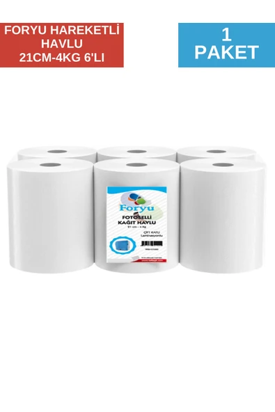 FORYU HAREKETLİ HAVLU 21CM 4KG * 6'LI ürün görseli 1