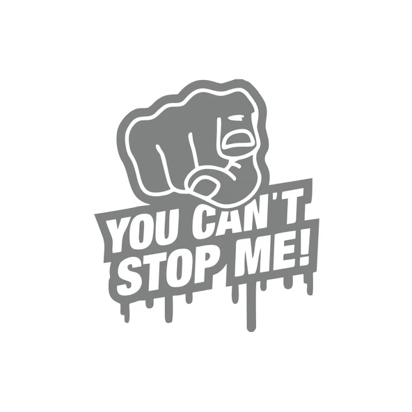 You Cant Stop Me Araba Sticker 17x17 Cm Gri ürün görseli 1
