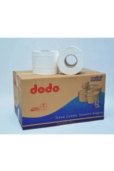 Bora Temizlik Ve Ambalaj Ürünleri Dodo Mini İçten Çekmeli Tuvalet Kağıdı 12’Li 4 Kg ürün görseli 1