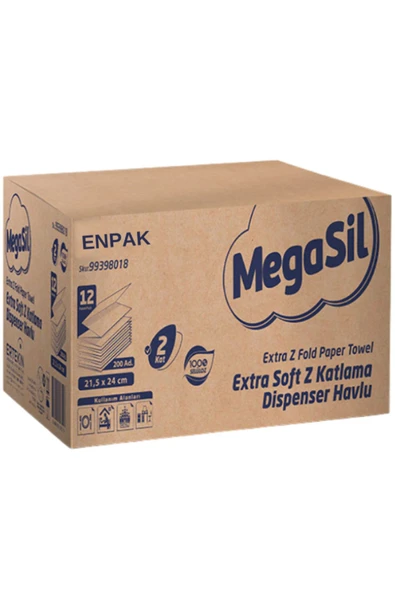Exstra Soft 2 Katlı Z Katlama Dispenser Havlu Kağıt Peçete 200 Yaprak ürün görseli 1
