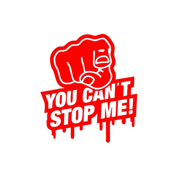 You Cant Stop Me Araba Sticker 17x17 Cm Kırmızı ürün görseli 1