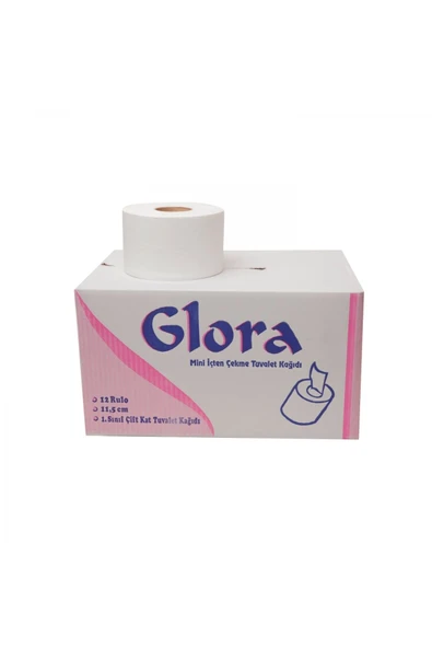 Glora Mini Içten Çekmeli Tuvalet Kağıdı 12 Li Paket 4 Kg. ürün görseli 1