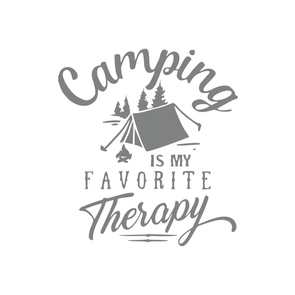 Camp Is My Favorite Therapy Araba Sticker 17x17 Cm Gri ürün görseli 1
