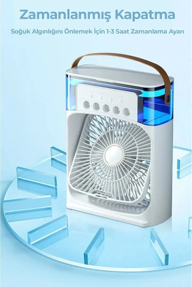 F9 Vantilatör Buzlu Buharlı Mini Klima Mini Fan - Resim 4