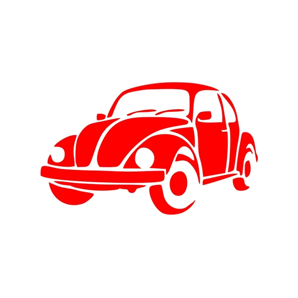 Tosbağa Araba Sticker 17x17 Cm Kırmızı ürün görseli 1