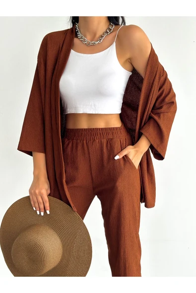 Alenmoda Kimono Bürümcük Takım Elbise ürün görseli 1