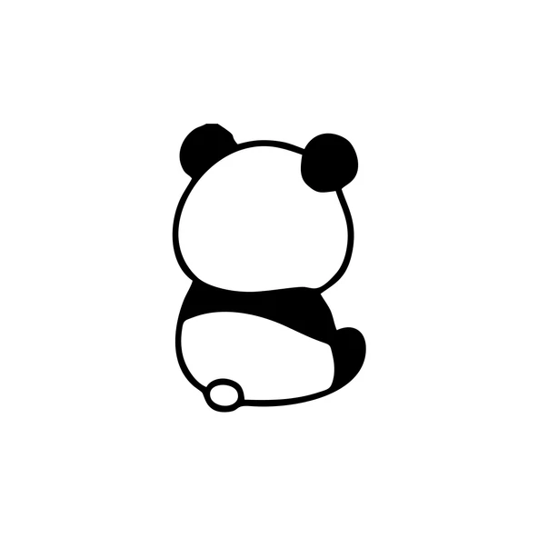 Küsmüş Panda Araba Sticker 17x17 Cm Siyah ürün görseli 1