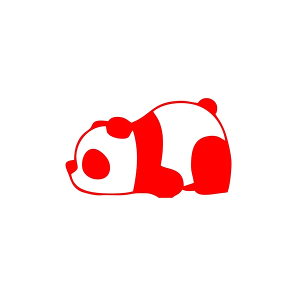 Bıkmış Panda Araba Sticker 17x17 Cm Kırmızı ürün görseli 1