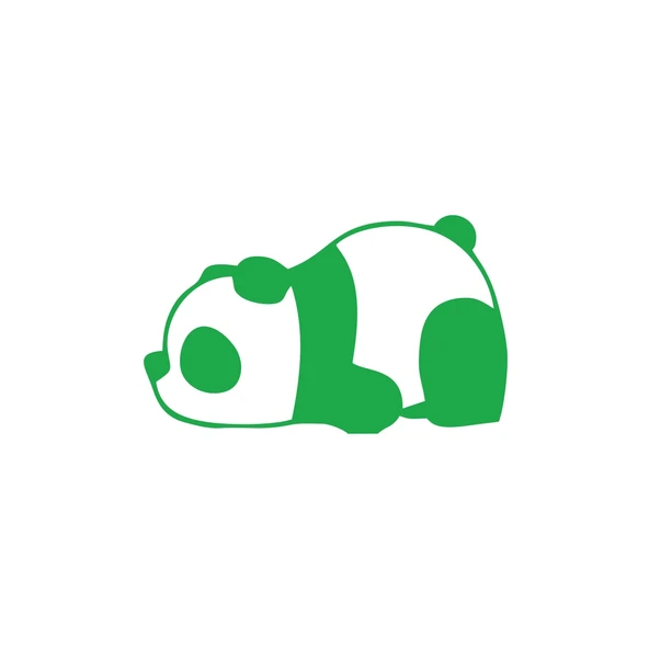 Bıkmış Panda Araba Sticker 17x17 Cm Yeşil ürün görseli 1