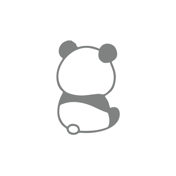 Küsmüş Panda Araba Sticker 17x17 Cm Gri ürün görseli 1