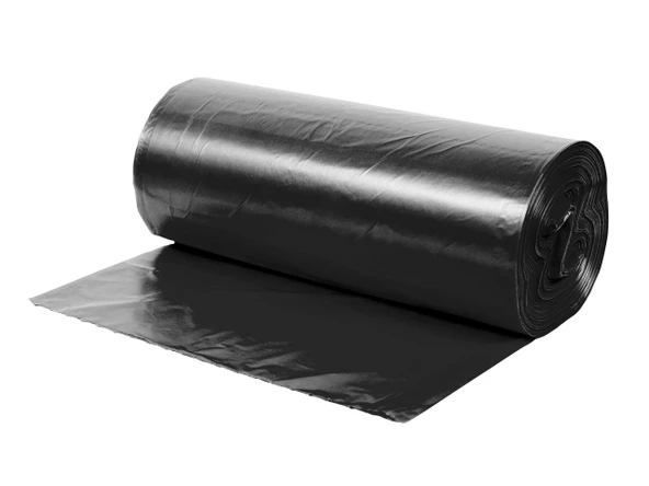 Endüstriyel Jumbo Boy Siyah Çöp Torbası Poşeti - 700 Gr. - 90 Litre - 80 x 110 Cm / 10 Adetlik Rulo ürün görseli 1