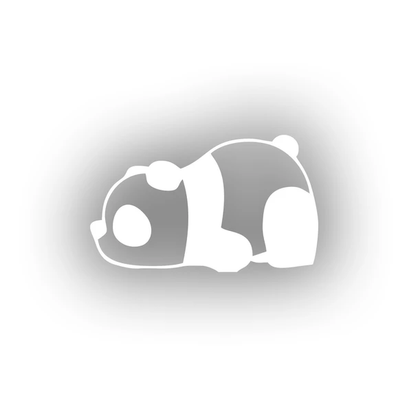 Bıkmış Panda Araba Sticker 17x17 Cm Beyaz ürün görseli 1