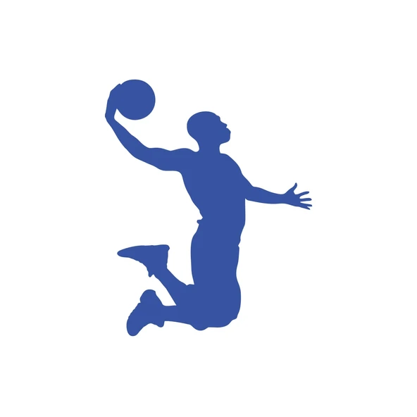 Basketbol Oynayan Adam Araba Sticker 17x17 Cm Mavi ürün görseli 1