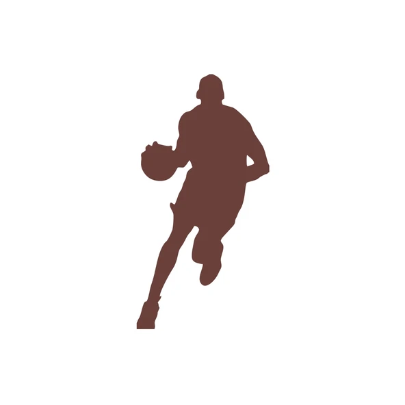 Basketbol Silüet Araba Sticker 17x17 Cm Kahverengi ürün görseli 1