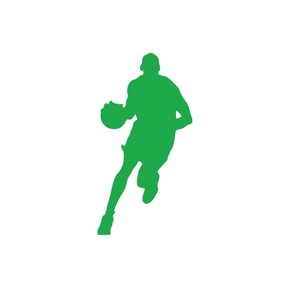 Basketbol Silüet Araba Sticker 17x17 Cm Yeşil ürün görseli 1